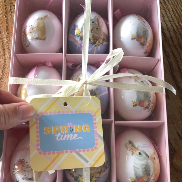 Set of 9 Easter Eggs Bunny Rabbit Eggs NIB - Picture 12 of 14